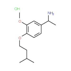 1-[3-methoxy-4-(3-methylbutoxy)phenyl]ethan-1-amine hydrochloride