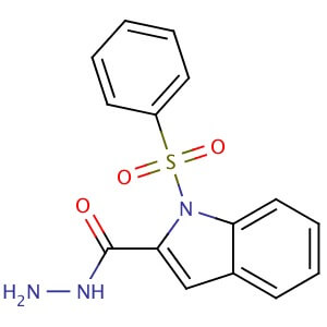 1-(phenylsulfonyl)-1H-indole-2-carbohydrazide