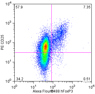 FoxP3 Staining Kit - Alexa Fluor 488 FoxP3, CD4, CD25