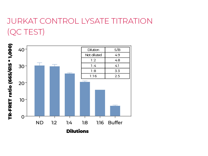 Jurkat control lysate titration (QC Test) Jurkat control lysate titration (QC Test)