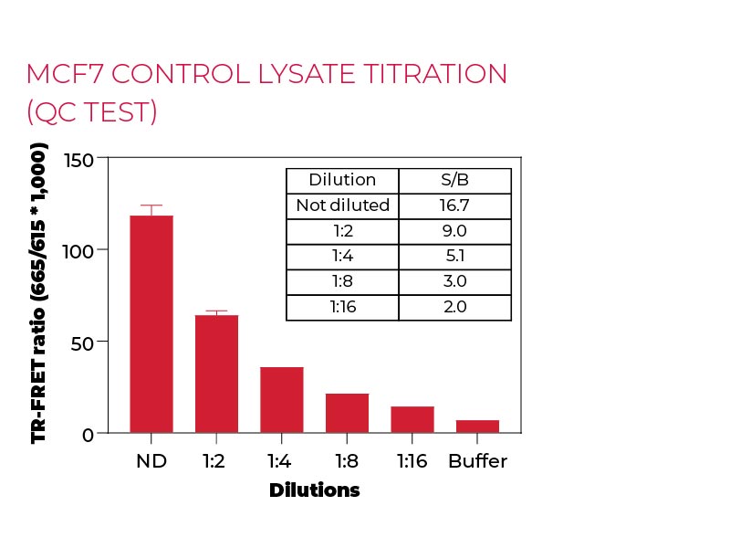 MCF7 control lysate titration (QC Test) MCF7 control lysate titration (QC Test)