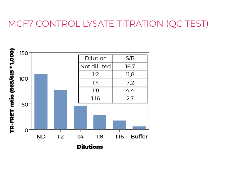 MCF7 control lysate titration (QC Test) MCF7 control lysate titration (QC Test)