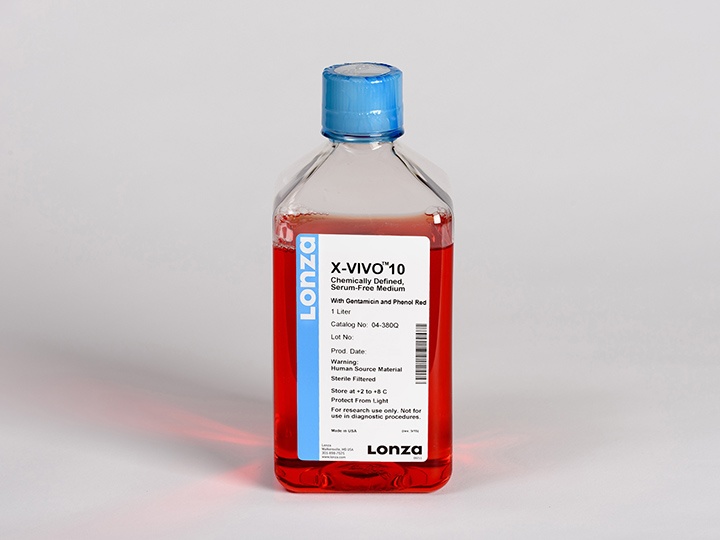X-VIVO 10 with Gent and Phenol Red, 1 L